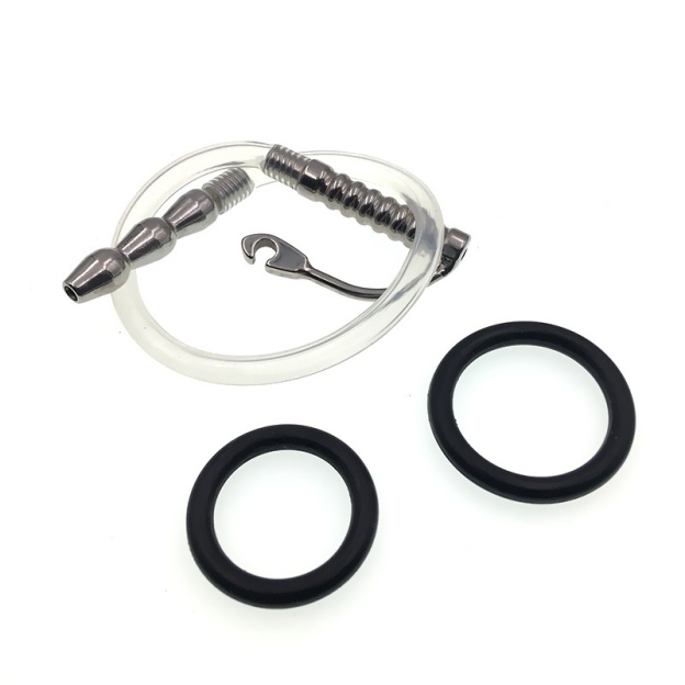 Stainless Steel Beginner Dilator 11'' with 1.18"/0.98" Rings-WeLovePlugs