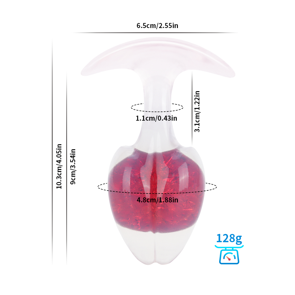 Crystal Vault Glass-Embedded Silicone Plug