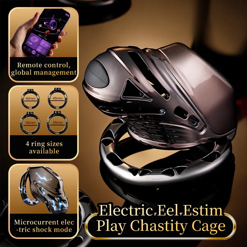 Electric Eel App-controlled Estim Chastity Cage - image 4