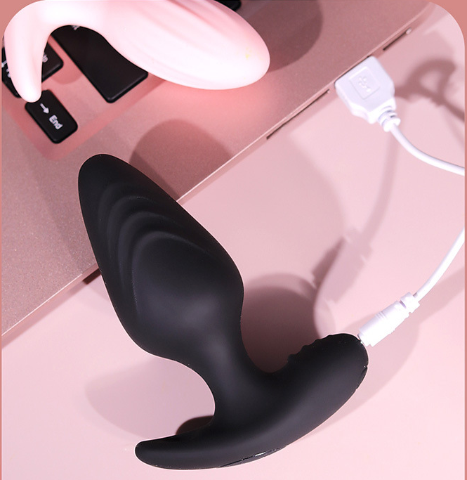 Vibrating Rechargeable Silicone Anal Plug-WeLovePlugs