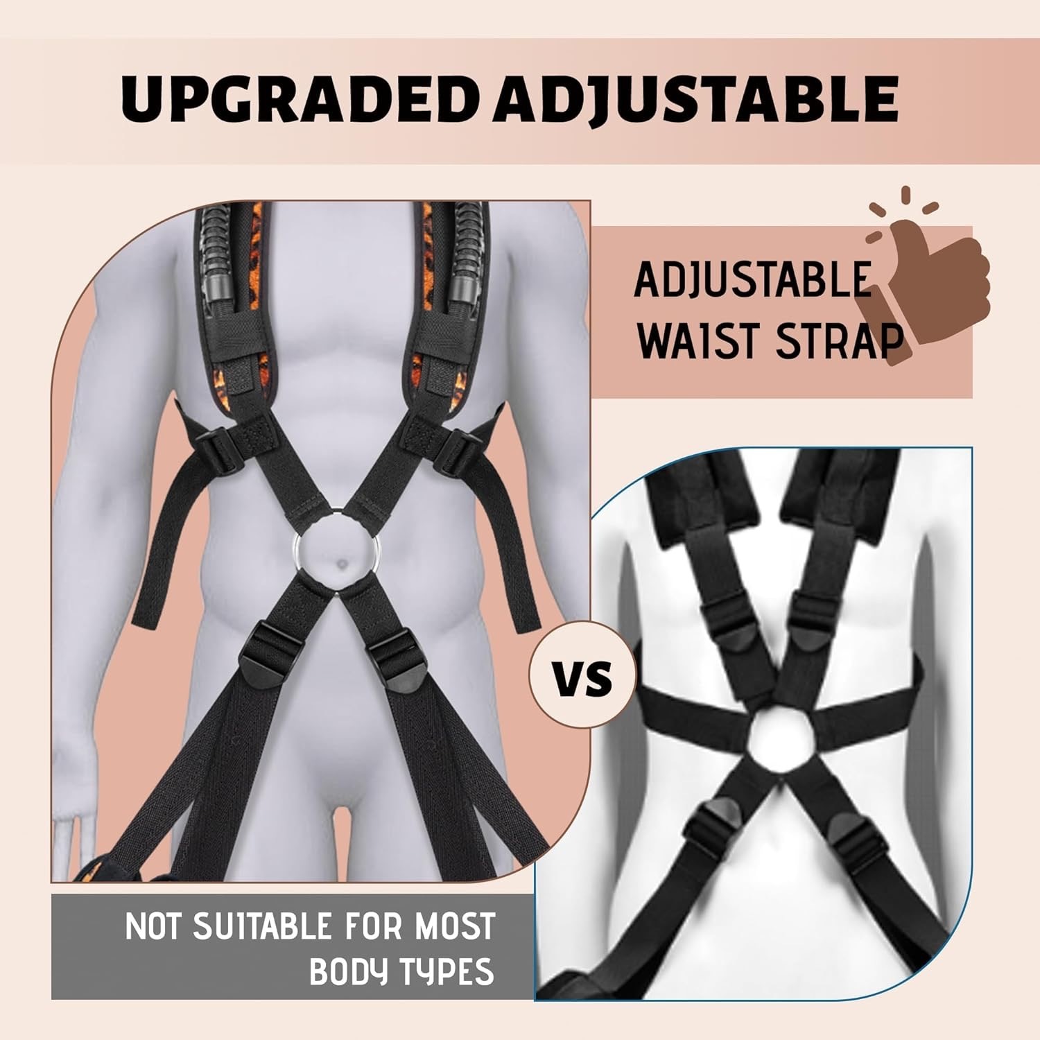 Leopard Print Wearable Sex Swing & Bondage Slave Bdsm Set - image 5