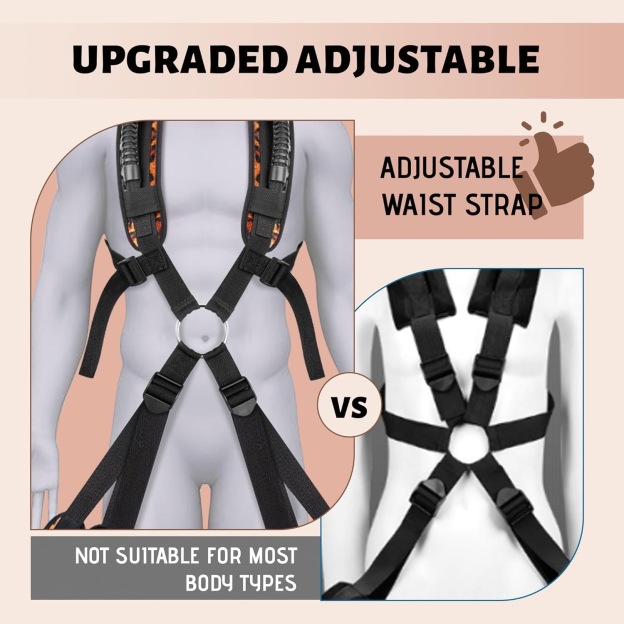 Leopard Print Wearable Sex Swing & Bondage Slave Bdsm Set - image 5