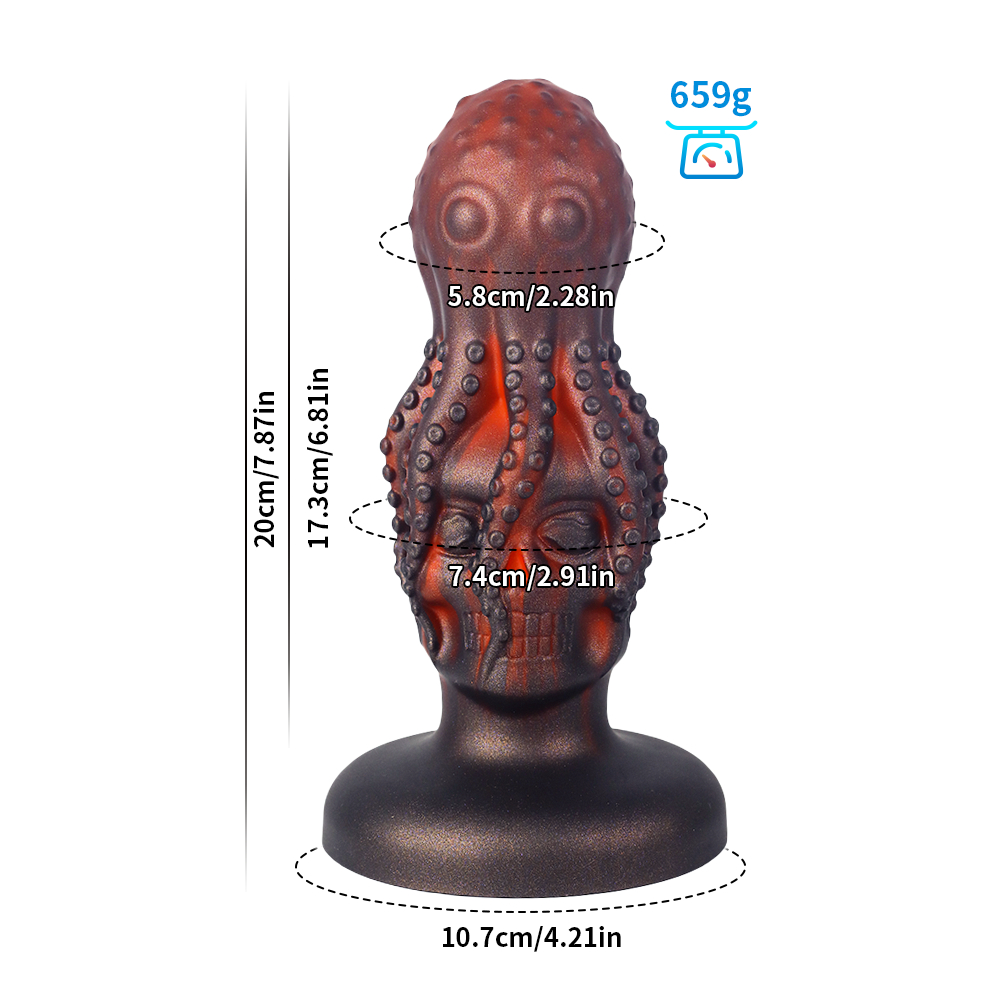 Monster Fantasy Octopus Skull Dildo