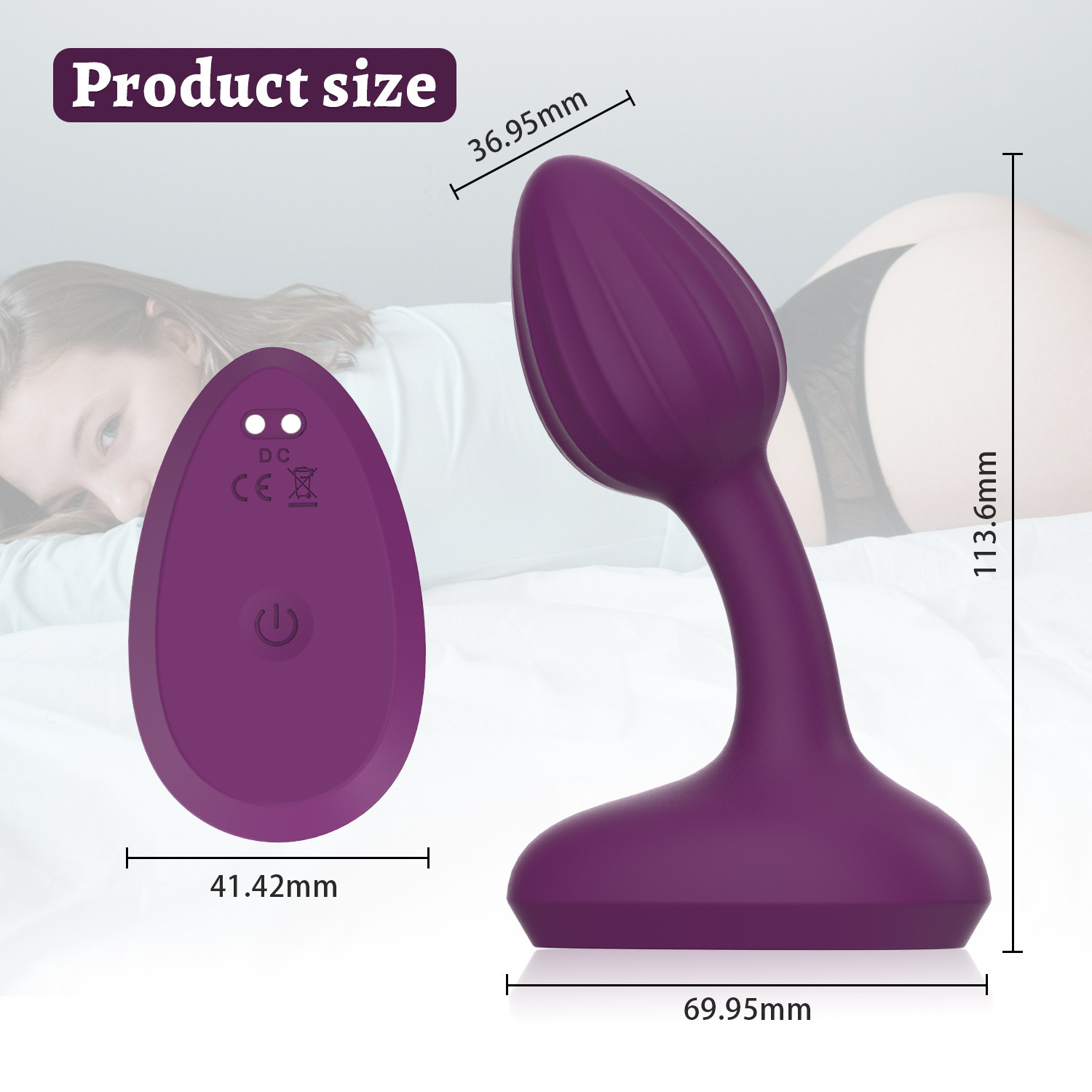SilkyTouch Remote Control Vibrating Anal Butt Plug-WeLovePlugs
