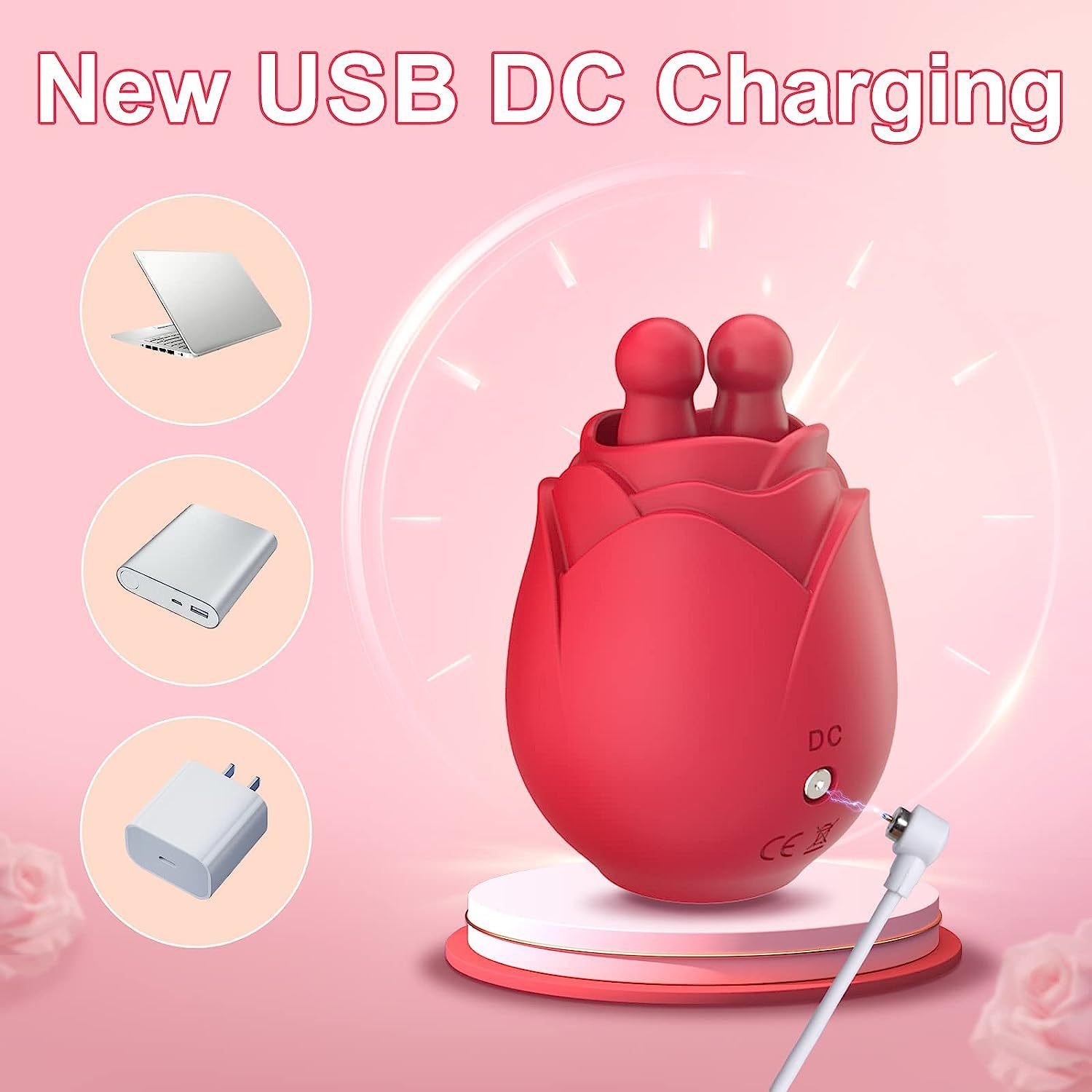 Double Tongue Lick Vibrator With 10 Frequency -WeLovePlugs