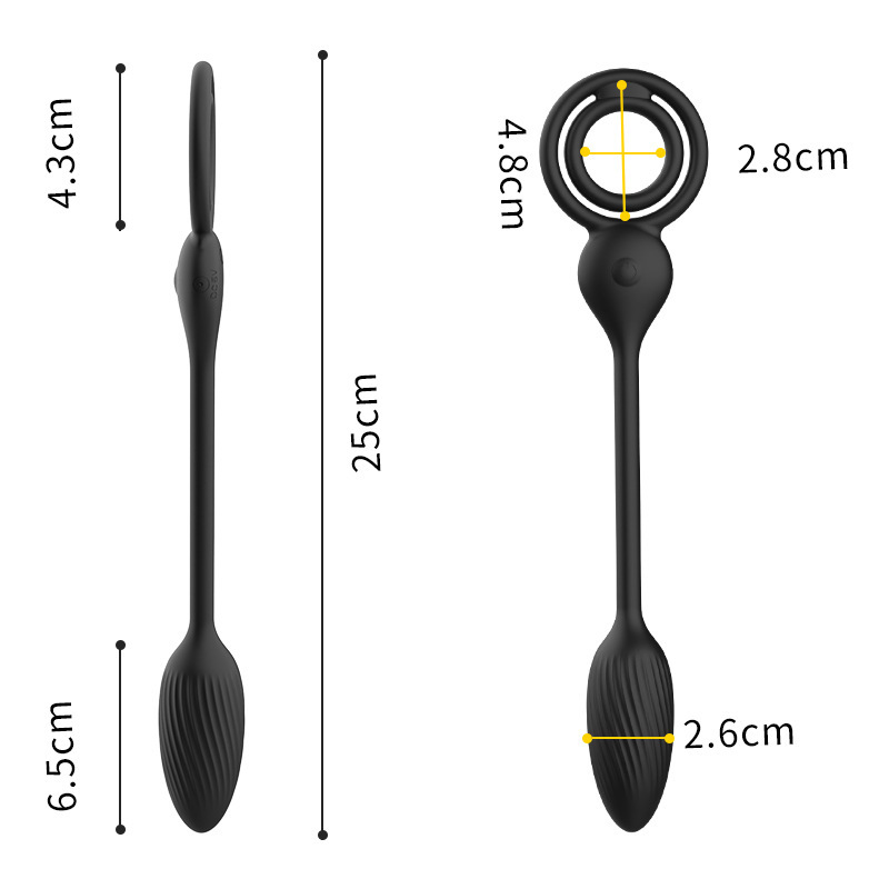 Vibrating Cock Ring Balls Massager - image 2