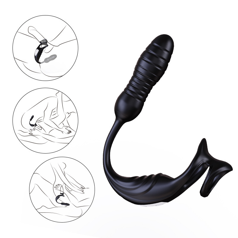 Thrusting Telescopic Vibrating Penis Ring - image 2