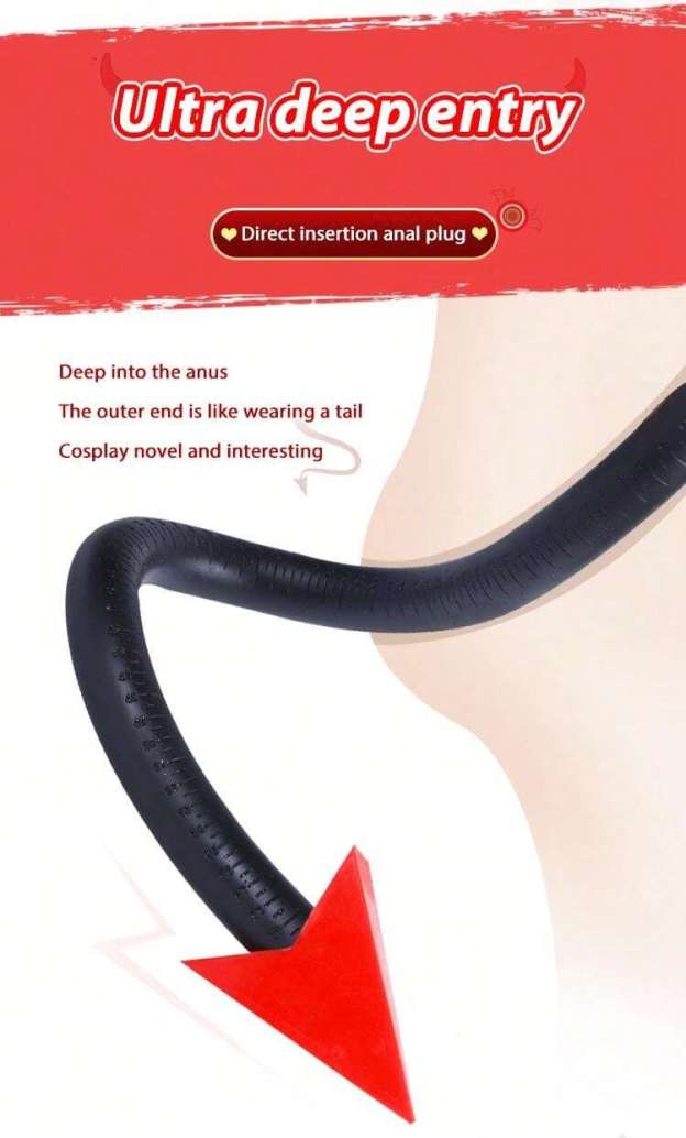 Sinful Succubus Devil Tail Butt Plug-WeLovePlugs