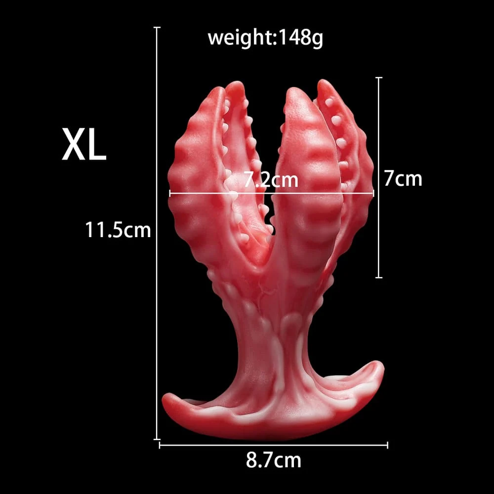 Venus Textured Bloom Silicone Butt Plug - XL - image 8