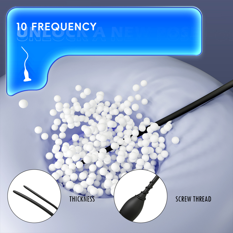 Silicone Electric Urethral Sounding With Suction Cup-WeLovePlugs