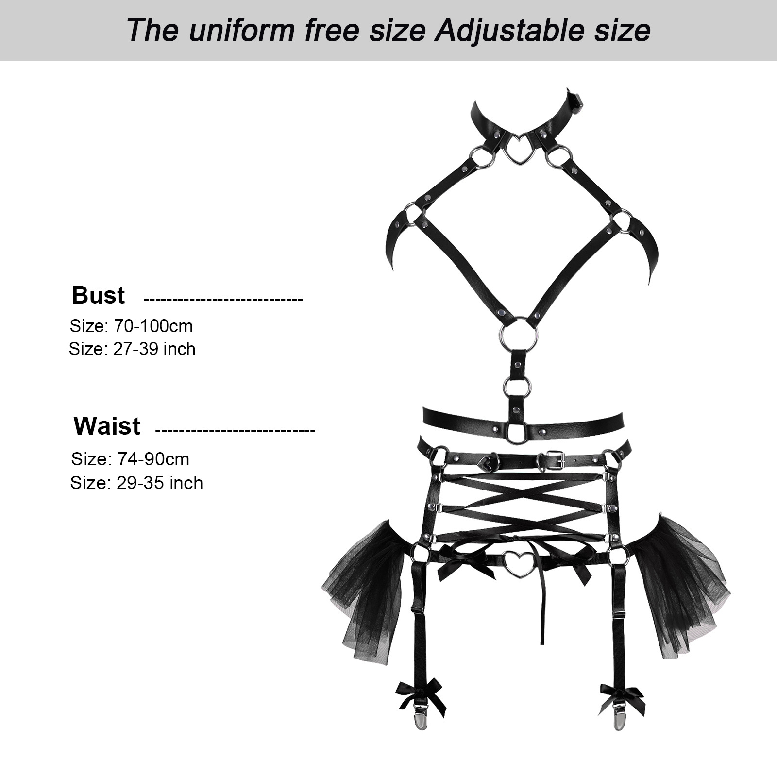 Halloween Rebel Corset Harness Lingerie-WeLovePlugs