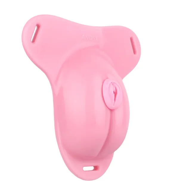Sissy Chastity Cage Belt Feminine Panty with Pussy Catheter-WeLovePlugs