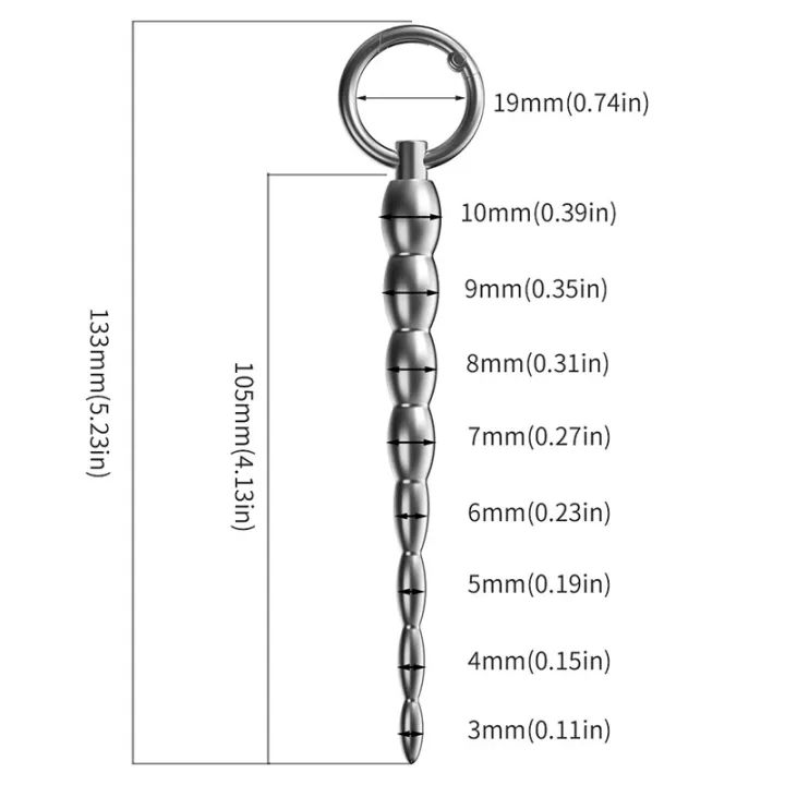 Stainless Steel Beaded Urethral Sound – Gradual Size Trainer for Deep Stretching & Intense Play-WeLovePlugs