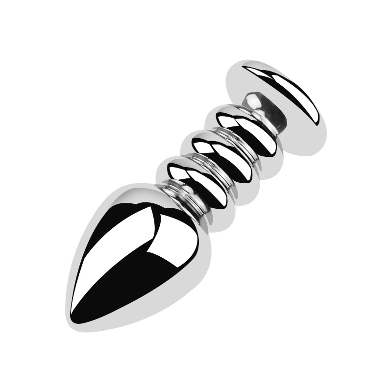 3-Piece Stainless Steel Crystal Butt Plug Set - image 2