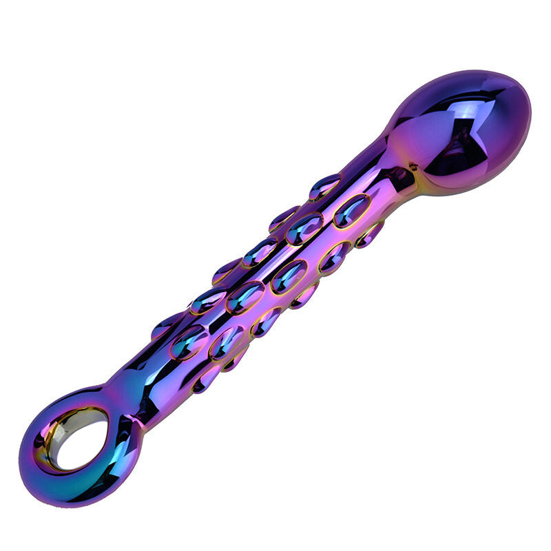 6.7'' Rainbow Glass G-spot Dildo-WeLovePlugs