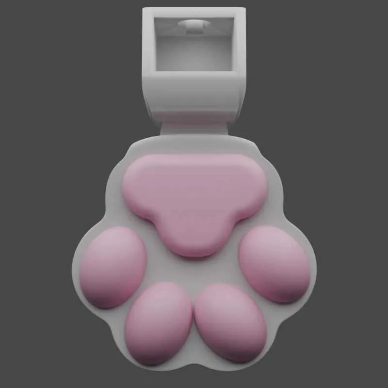 Cute Pink Paw Pad Chastity Cage - image 1
