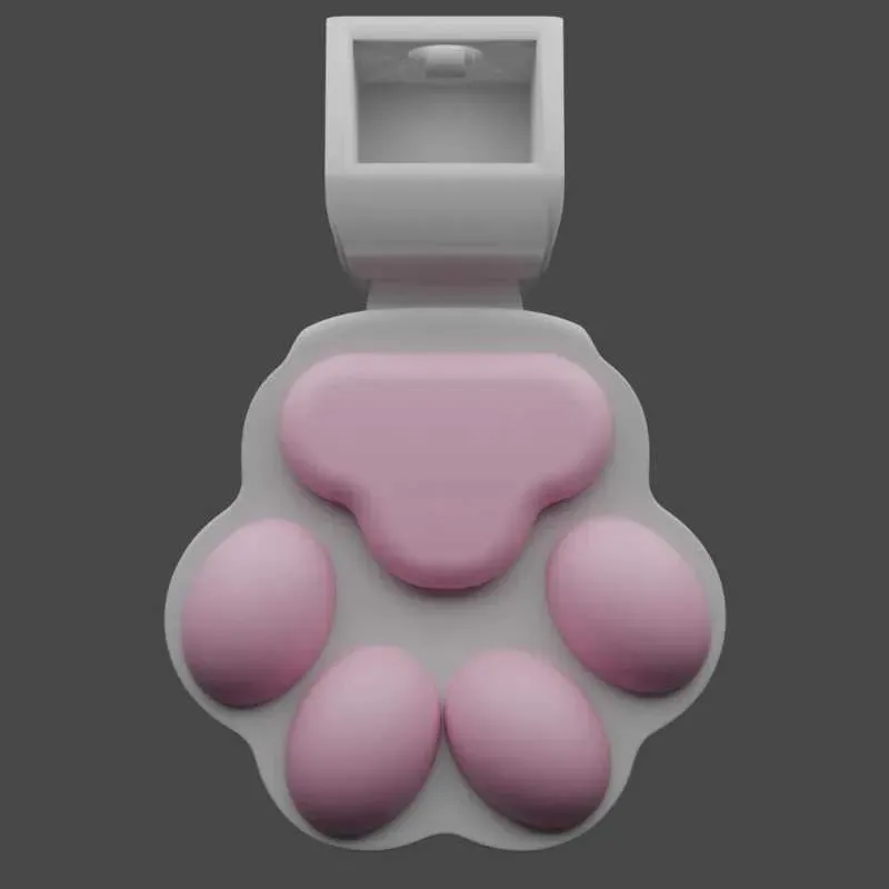 Cute Pink Paw Pad Chastity Cage - image 1