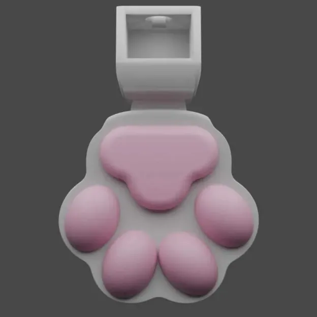 Cute Pink Paw Pad Chastity Cage - image 1