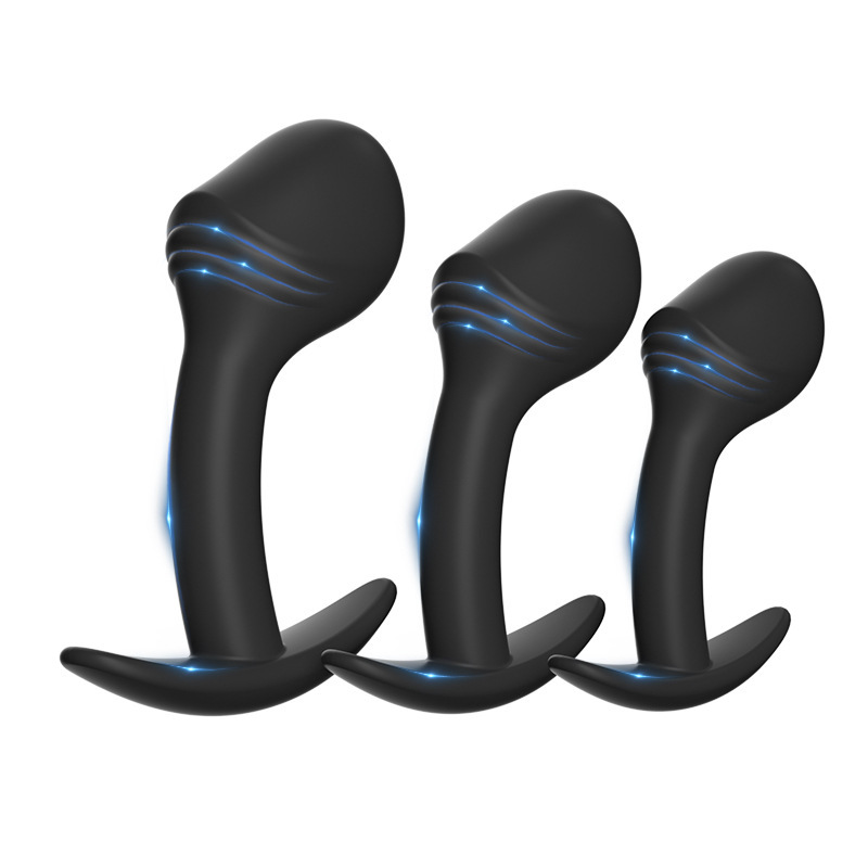 Prostate Massager – Medical Silicone Butt Plug P-Spot Stimulator in 3 Sizes