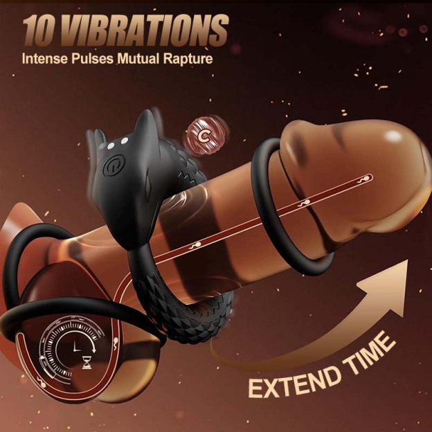 Vibrating Dragon Scale Cock Ring - image 1