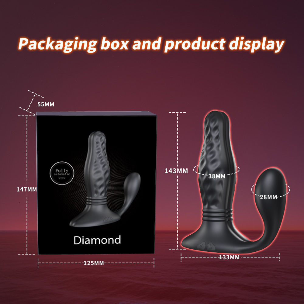 OrgasmoWave - Remote Control 3-in-1 Butt Plug Prostate Massager