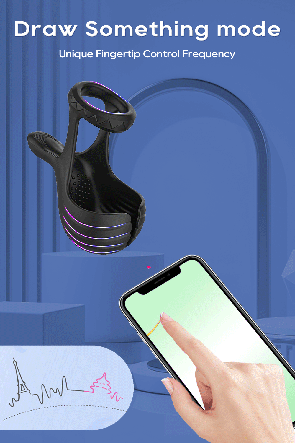 Vibrierender Penisring APP-Steuerung WeLovePlugs Vibrierender Penisring APP-Steuerung WeLovePlugs