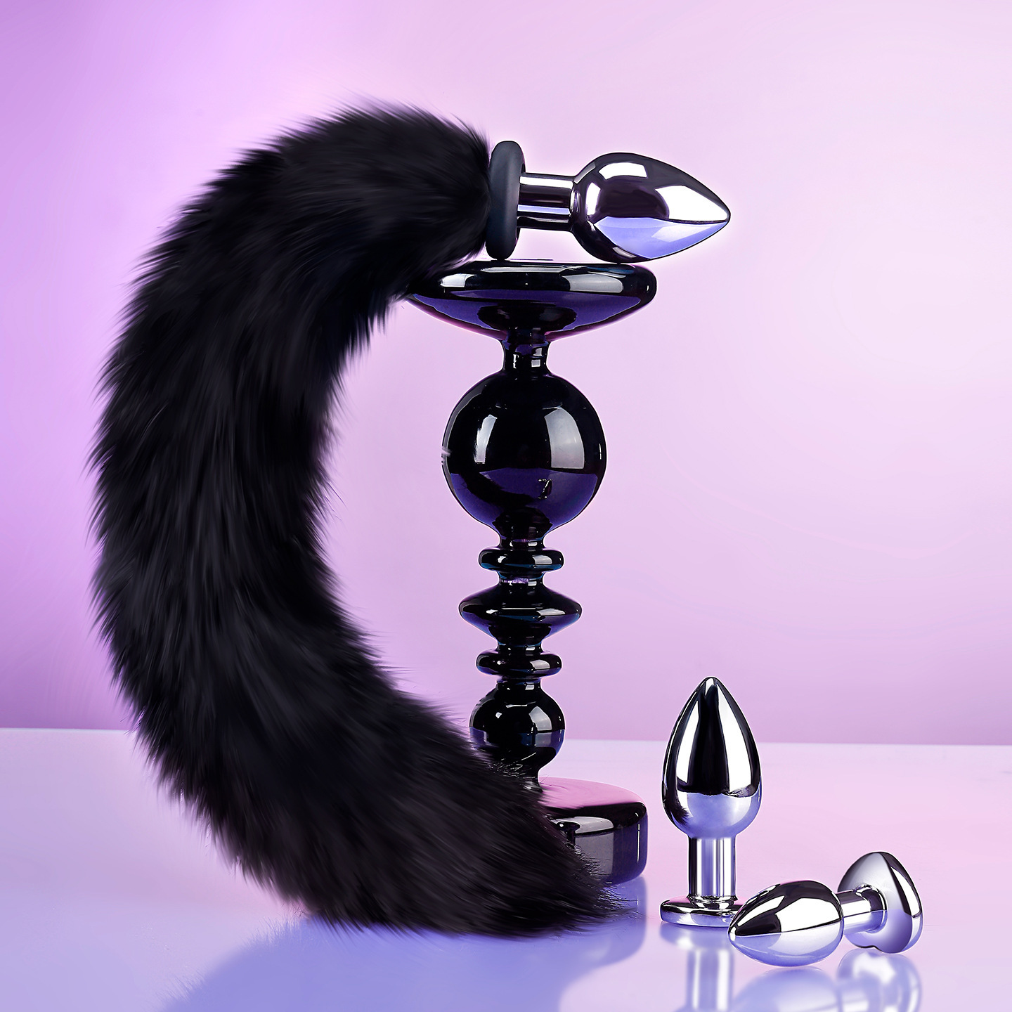 15.7'' Electro-Vibrating Fox Tail Butt Plug - image 9