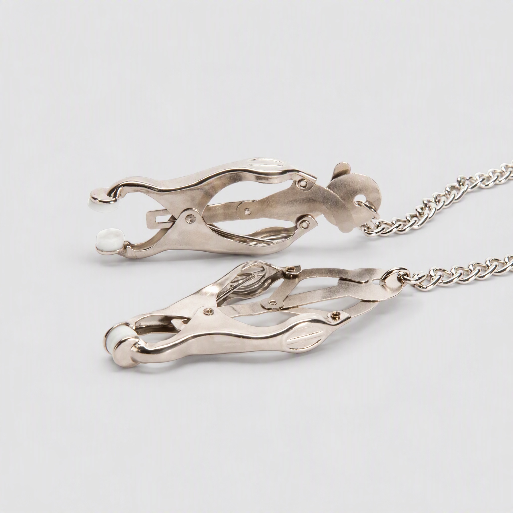 Industrial Clover Metal Nipple Clamps with Textured Pads - image 2