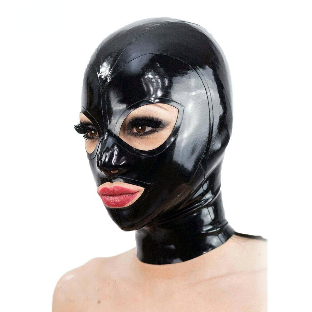 Latex SM Mask With Back Zipper -WeLovePlugs