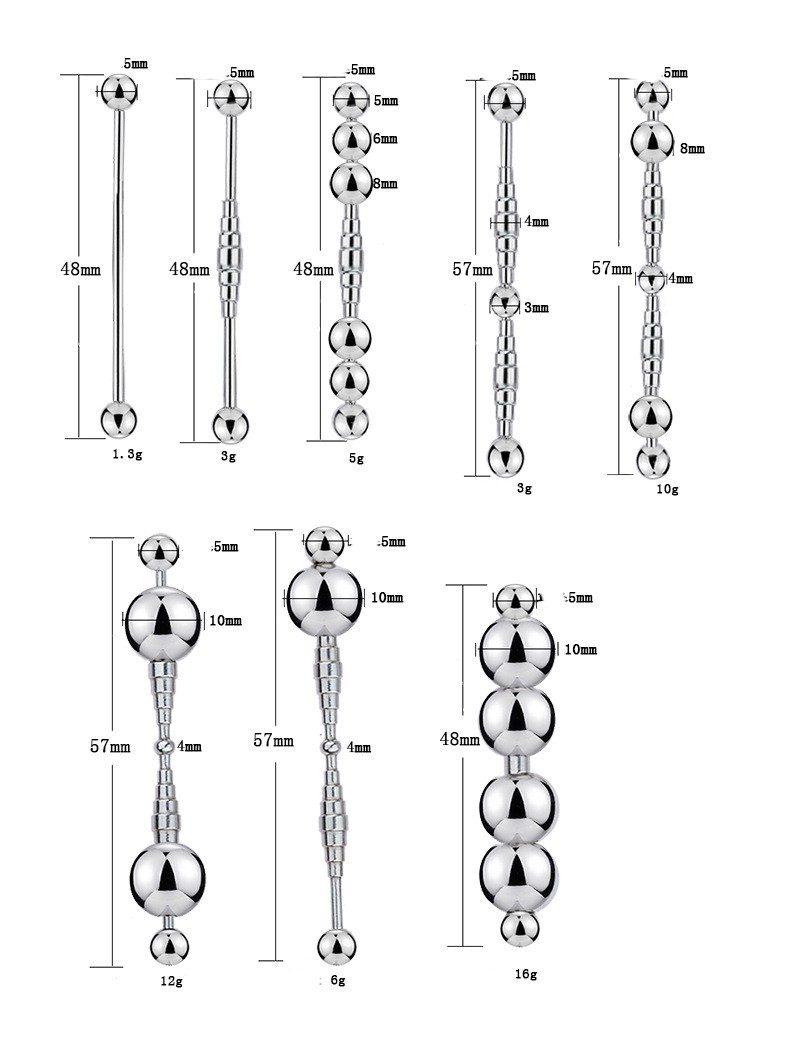 Beaded Shape Urethral Sound Penis Wand Penis Plug 