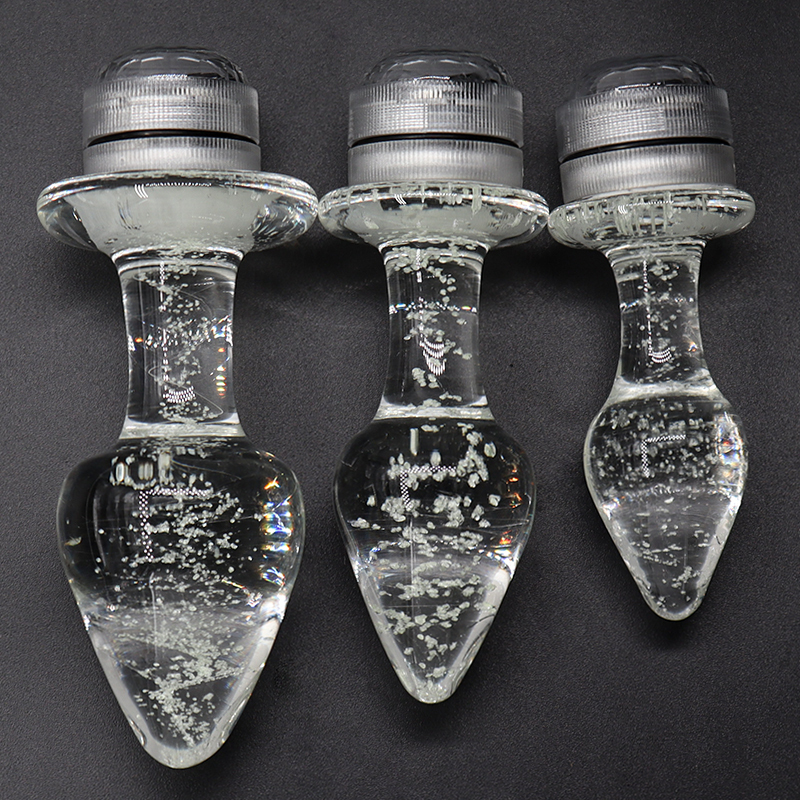 Remote Control Led Crystal Anal Butt Plug