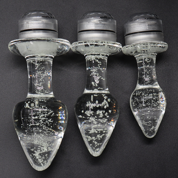 Remote Control Led Crystal Anal Butt Plug