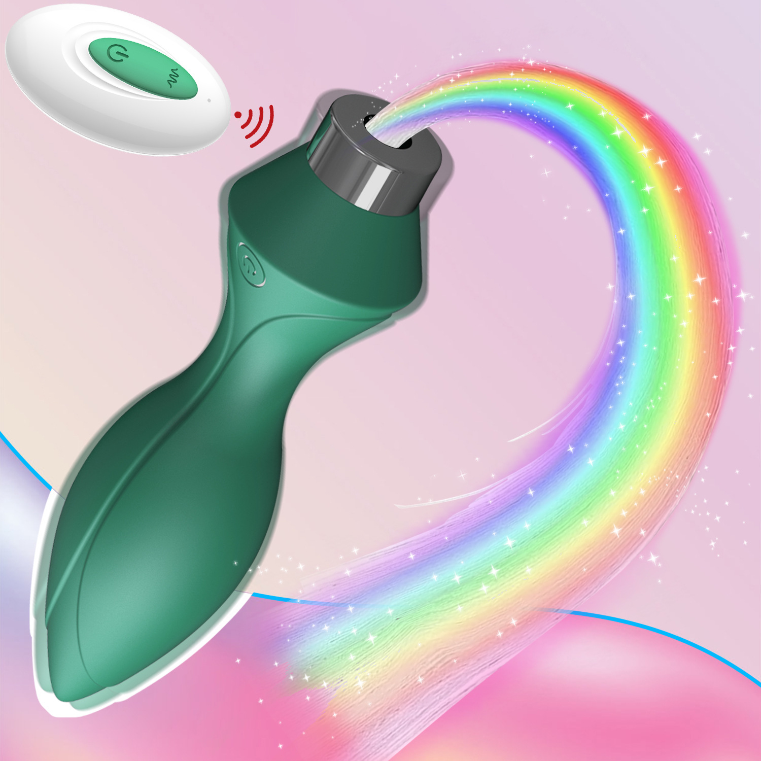 7 Types Of Led Light  Remote Control Rechargeable Butt Plug-WeLovePlugs