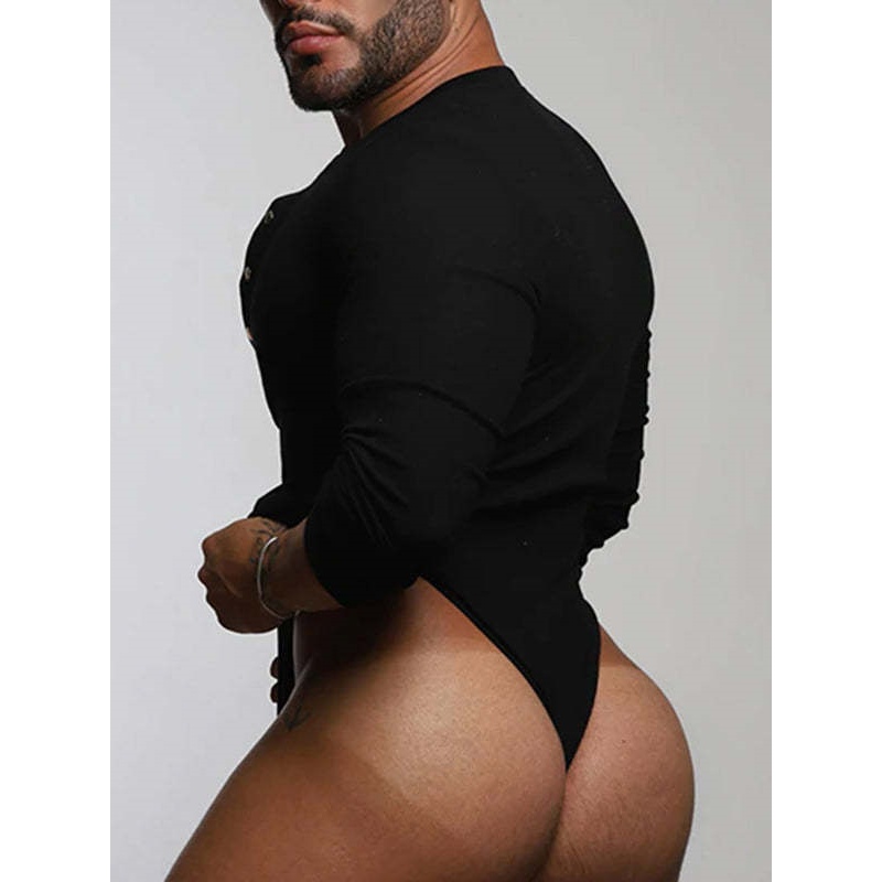 Deep V-Neck Long Sleeved Bodysuit - image 2