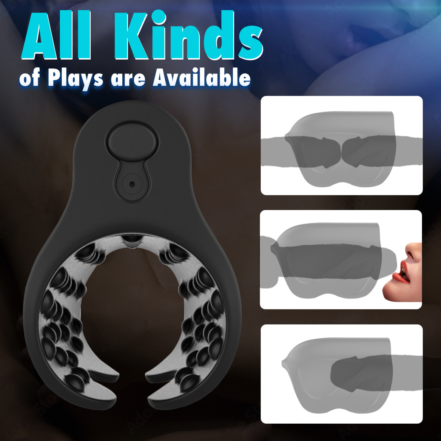 Intensedrive Vibrating Spiked Cock Ring