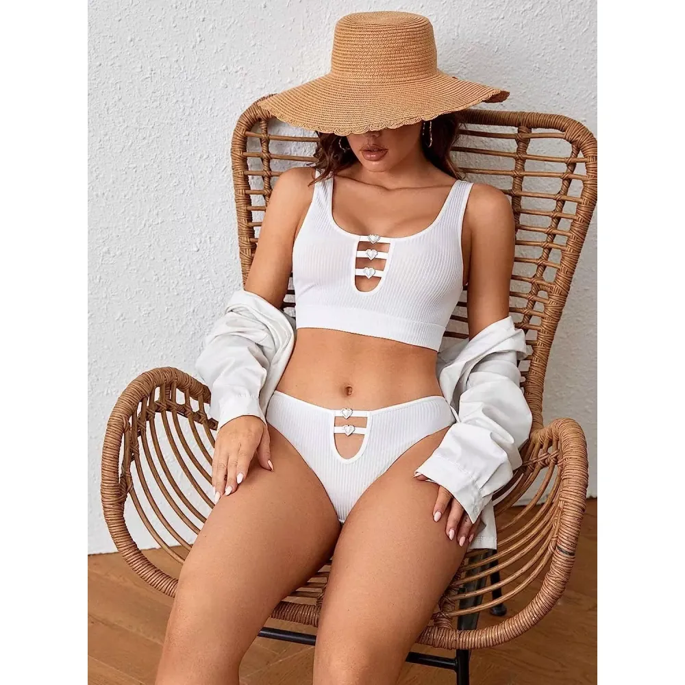 Sheer Lace Lingerie Set for Women – Deep V Teddy with G-String Panties-WeLovePlugs