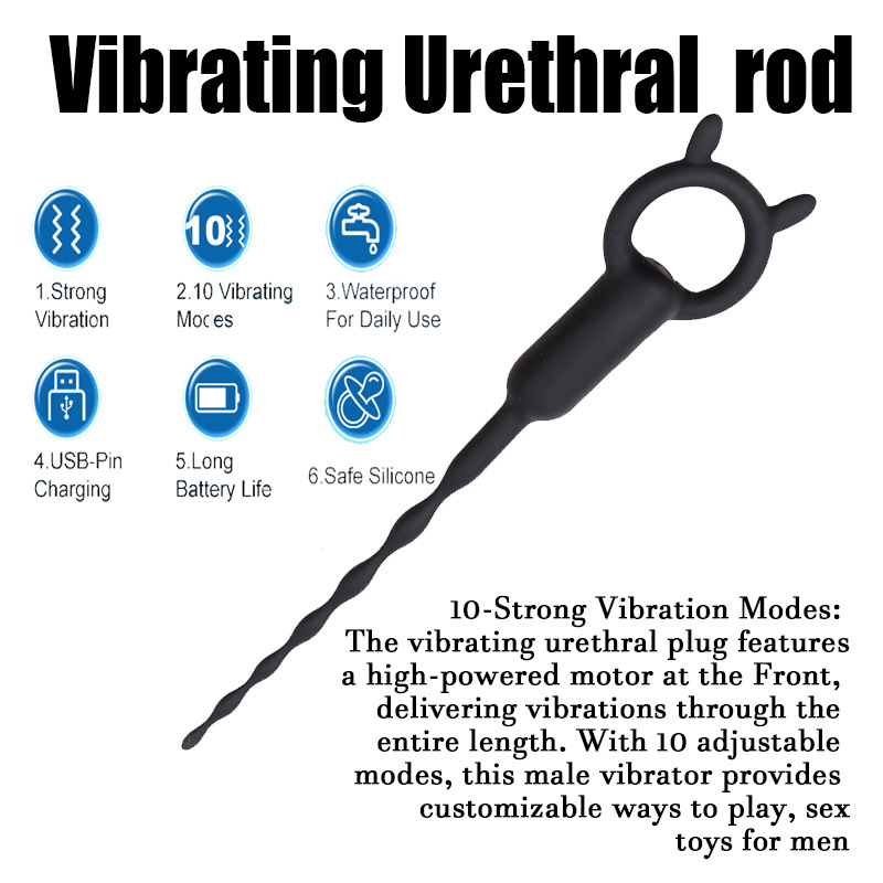 11.22'' Smooth Vibrating Urethral Sound WeLovePlugs 11.22'' Smooth Vibrating Urethral Sound WeLovePlugs