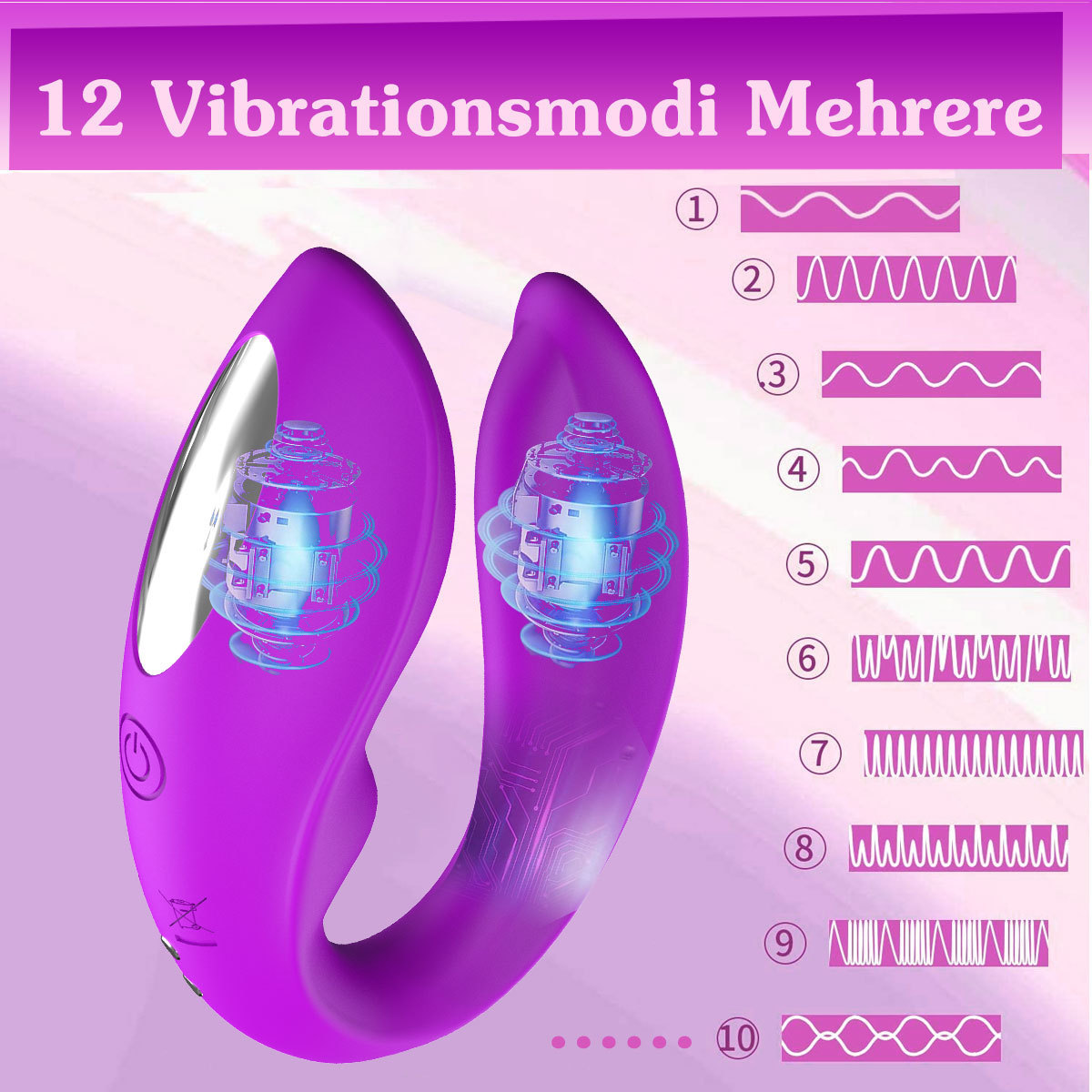 Double Motor Vibrator for Intense Dual Stimulation – Remote-Controlled & Wearable-WeLovePlugs
