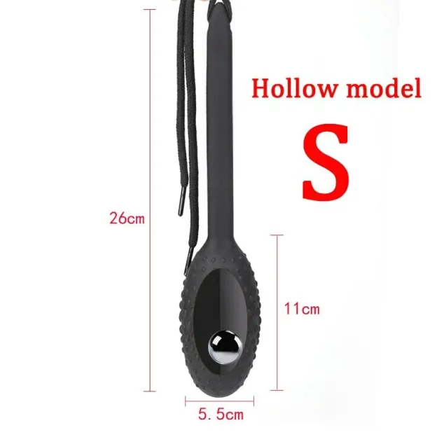 Anal Plug With Rolling Ball - S-Black - image 3