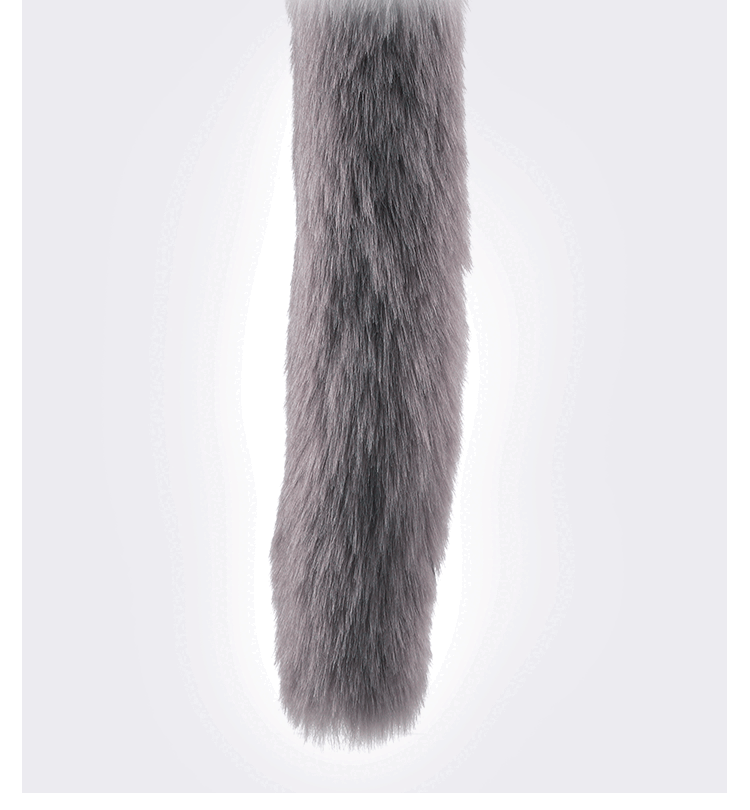 Remote Vibrating Foxy Butt Tail Silicone Anal Plug