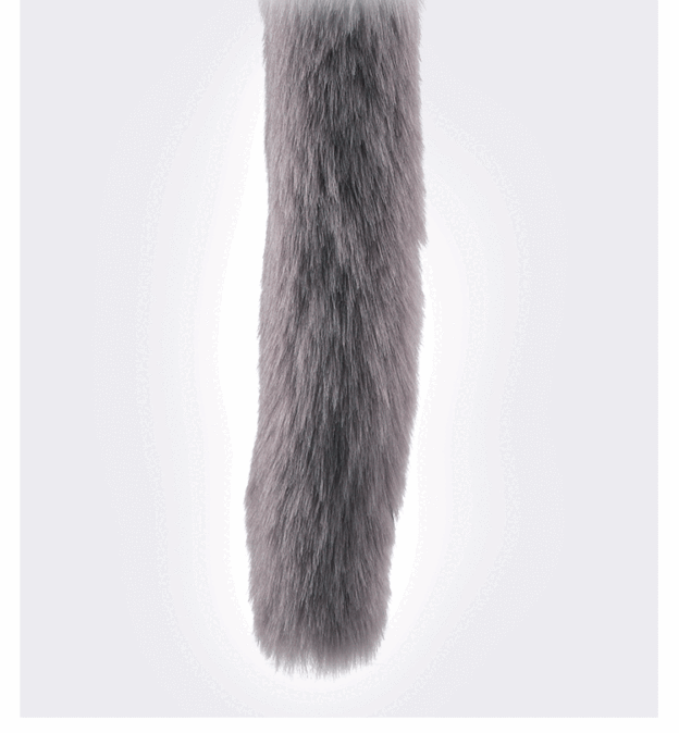 Remote Vibrating Foxy Butt Tail Silicone Anal Plug 