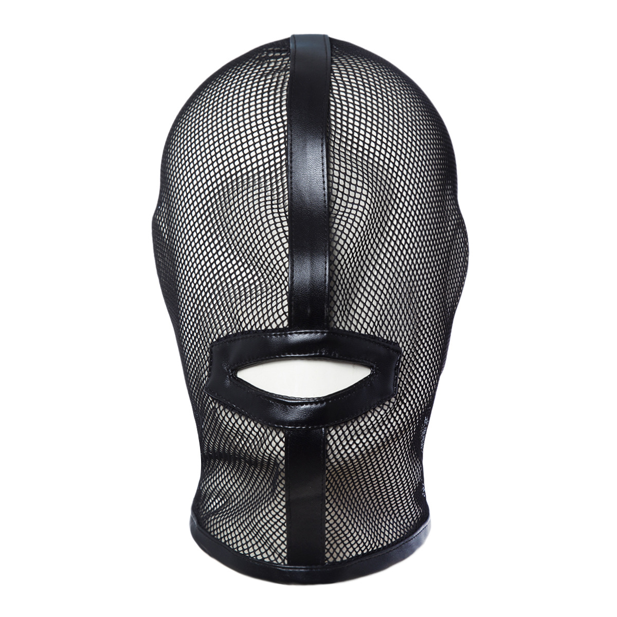 BDSM Mesh Full Face Mask With Mouth Hole And Eye Hole-WeLovePlugs