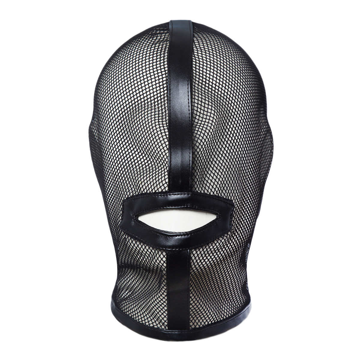 BDSM Mesh Full Face Mask With Mouth Hole And Eye Hole-WeLovePlugs