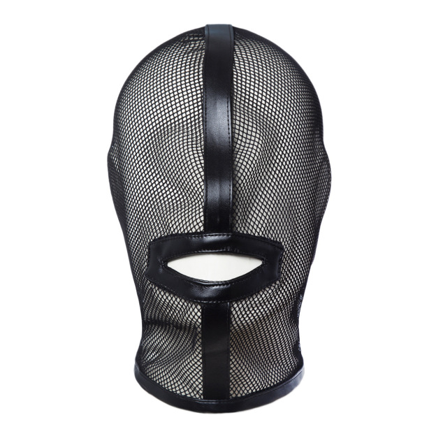 BDSM Mesh Full Face Mask With Mouth Hole And Eye Hole-WeLovePlugs