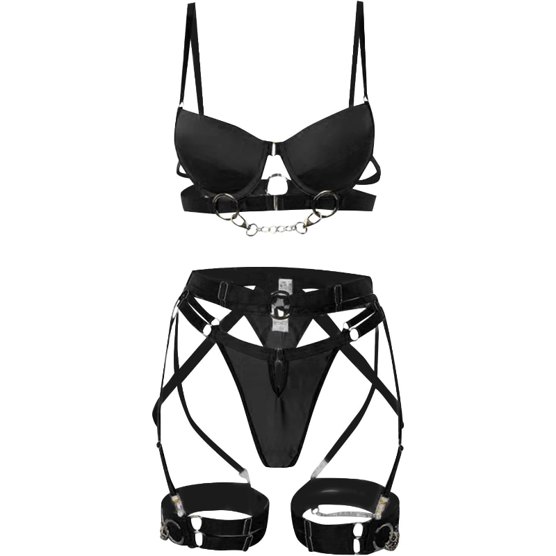 Chain Reaction Bondage Lingerie Harness Set-WeLovePlugs