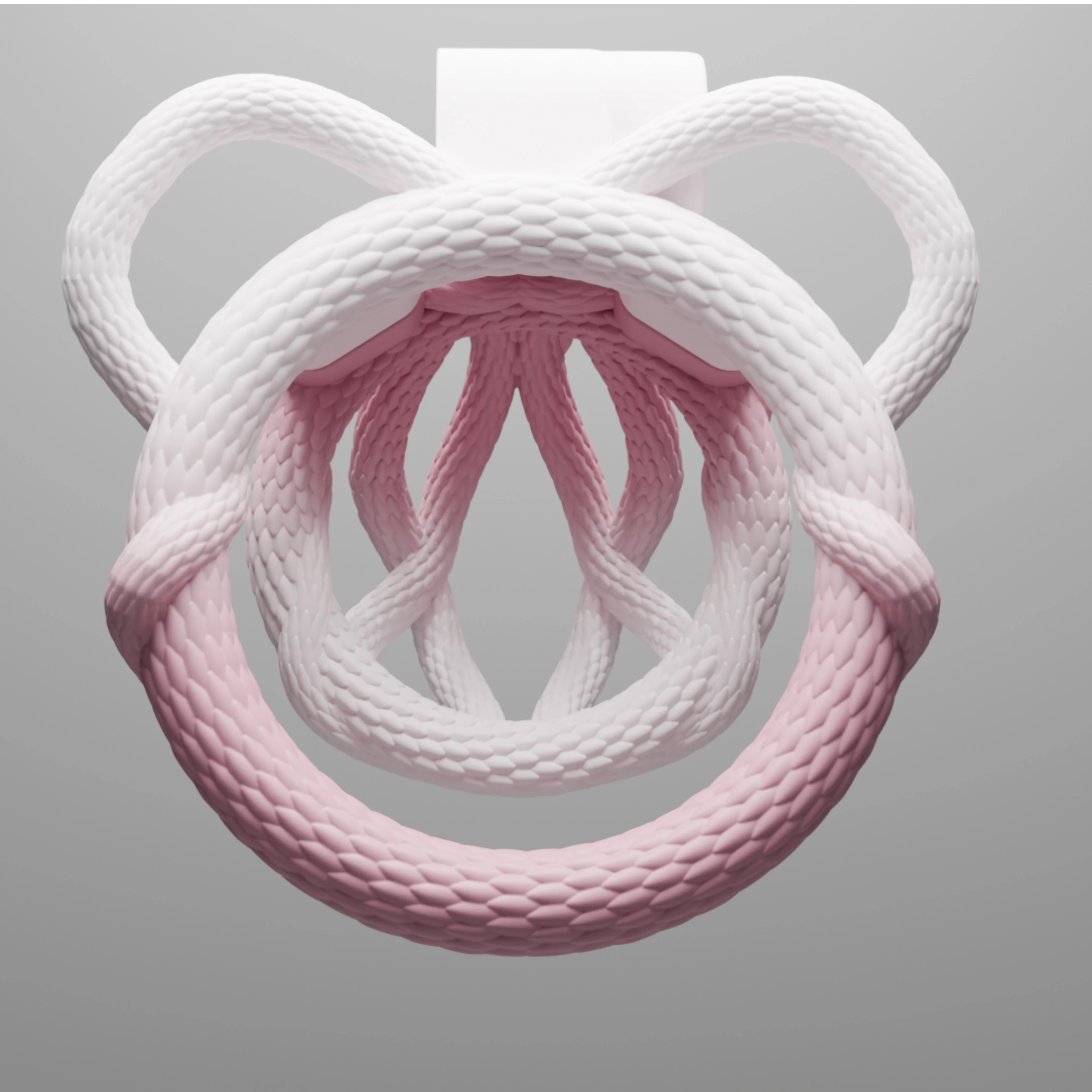 Pink Serpent Chastity Cage - image 3
