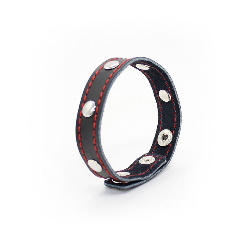Adjustable Leather Penis Ring -WeLovePlugs