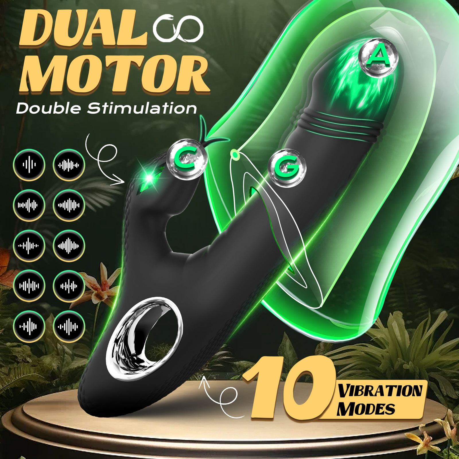 Snake-lnspired G-Spot Dildo Vibrator - image 6