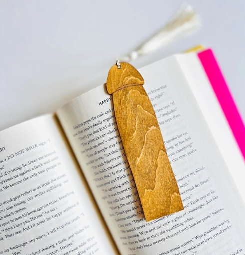 Wood Cockmark Penis Bookmark -WeLovePlugs