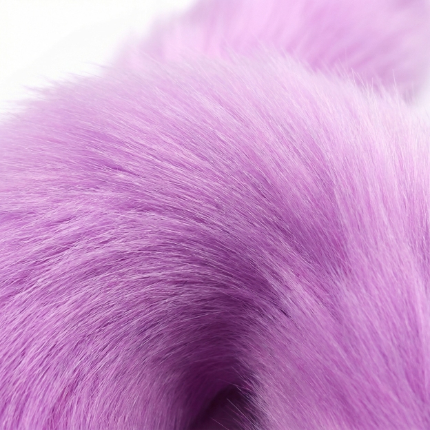 Purple Fox Tail Butt Plug • 18.1 Inch Tail - image 3